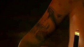 two lesbians lick each other softly