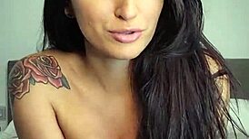 Watch Claudia Bavel tease in lingerie before ripping clothes and fingering her tight pussy to a big squirt in the bath?