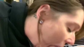 Humpday Turns Wild With Amateur Wife’s POV Blowjob and Messy Cumshot.