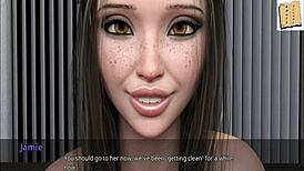 Hot Brunette Deepthroats Big Cock in Homemade Game!