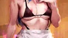 Ai ahegao dance with ripped clothes in Mizuryu Kei style?