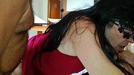 european crossdresser delivers blowjob to gay italian bitch in hot afternoon