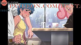 Wild Brunette Petite Girl Licks Pussy in Anime Hentai Creampie Scene