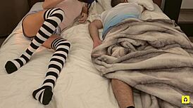 I Took My Stepdad's Phone To Masturbate Beside Him In Bed