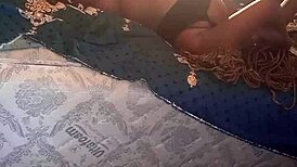 Chilling alone at the studio with this bad slut and her big cock.