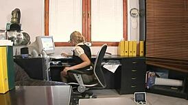 hey, secretary getting anal at work?