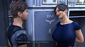 Stranded in space, big tits milf chats dirty