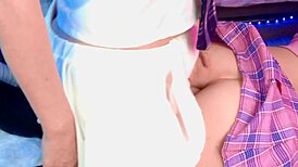 Chubby femboy gets ass fucked with handjob finish