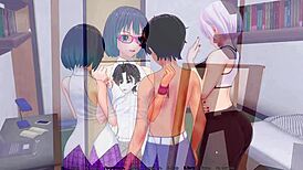 complete gameplay - hs tutor part 8, blonde student sucks and fucks monster cock in wild hentai scene. It’s total chaos!