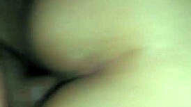 Couple fucks ass with monster cock in car