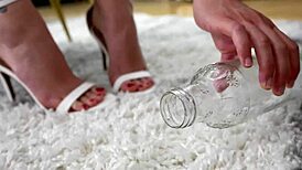 Nerds give facial in missionary position