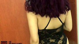 stepsister gets fucked with creampie in her juicy ass part 1