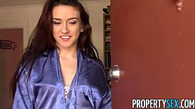 PropertySex - Landlord Drills Tenant with Big Bubble Butt on Camera