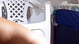 Watch me masturbate with this giant dildo in the recording room?