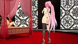 luka bo peep flaunts big tits in hentai sex. anime babe gets wild with boobs! 😍