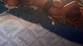 Chilling alone at the studio with this bad slut and her big cock.