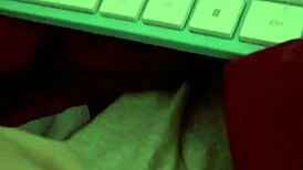 slimyslimy1 feels intense pleasure sneaking a cum in bed next to stepsister