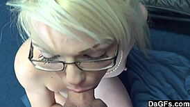 intense lesbian threesome in the office with cunilingus and blondes