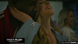 Interracial prom blowjob creampie