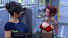 Stranded in space, big tits milf chats dirty