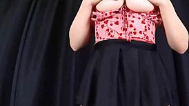 horny girlfriend rides dildo while missing huge cock