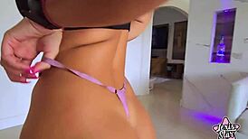 My hot yoga teacher caught me jerking off during workout