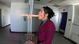 Brunette Mother-In-Law Offers Huge Blowjob Service In Roleplay