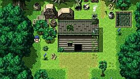 Tanned curvy Natsuki naughtily pisses in public during hentai game episode 10