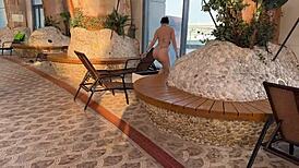 Aquapark Pickup Leads to Quick Locker Room Fucking with Blowjob and Doggy Cum