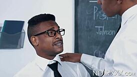 ebony bodybuilders adrian hart and tony genius put books down for intense workout