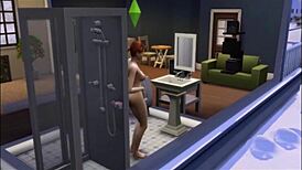 In wicked of whimsville season 1 episode 2, the BRUNETTE REDHEAD MASTURBATES to marjorie in a voyeur lesbian solo comedy