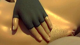 the bitch takes turns fucking different men in anime hentai to reach orgasm