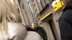 dirty blonde anny picked up for intense anal in prague