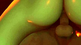 the bitch takes turns fucking different men in anime hentai to reach orgasm