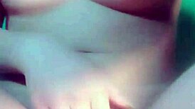 A beautiful teen shows her young pussy