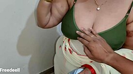 Hey, that indian stepmom with hairy pussy rides her student in taboo anal creampie action! 😈