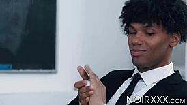 ebony bodybuilders adrian hart and tony genius put books down for intense workout