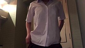 Wow! Big Tits Japanese Teen 18+ Student Blowjob