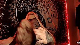 BBW fetish ASMR with rubbing sounds for feet and stockings voyeur