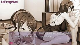 This anime hentai couple enjoys blowjob leading to creampie cumshot 😏