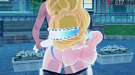 Cinderella enjoys sex in the park before midnight