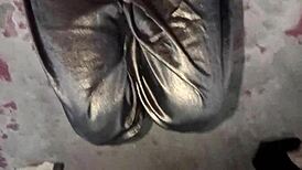 Watch this Pakistani bisexual gay boy masturbate with shining silk fabric