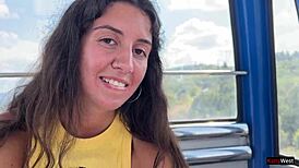 Does she suck cock on the ferris wheel?