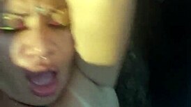 Driver Teases Until She Sucks Cock in Car