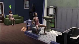 In wicked of whimsville season 1 episode 2, the BRUNETTE REDHEAD MASTURBATES to marjorie in a voyeur lesbian solo comedy