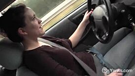 Wow! Yanks Lou Lebonne Cums in Car