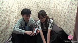 Japanese Babe with Big Tits Gives Nasty Blowjob and Rides Hard in JAV PTS-387