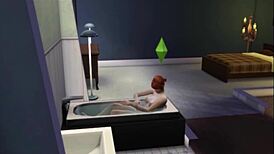 In wicked of whimsville season 1 episode 2, the BRUNETTE REDHEAD MASTURBATES to marjorie in a voyeur lesbian solo comedy