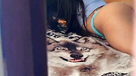 I spy on her without her noticing me at all