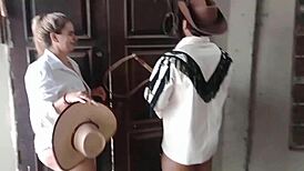 Hardcore banging in the chicken coop with extreme depth